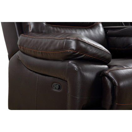 GUF 9442 Console Loveseat - Brown, Leather Air