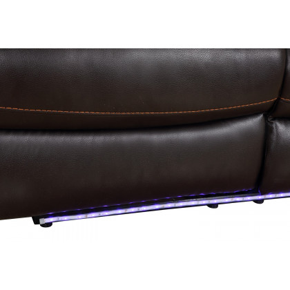 GUF 9442 Power Reclining Chair - Brown, Leather Air