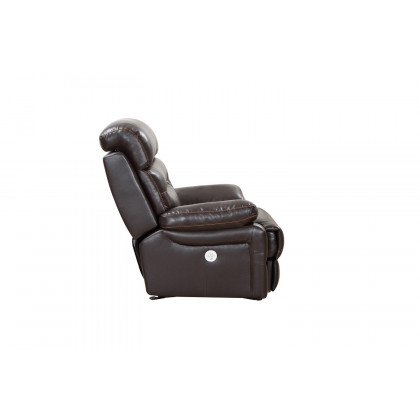 GUF 9442 Power Reclining Chair - Brown, Leather Air