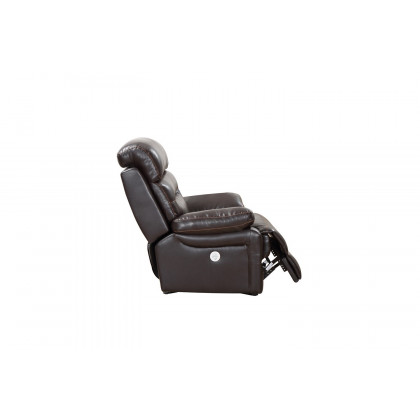 GUF 9442 Power Reclining Chair - Brown, Leather Air