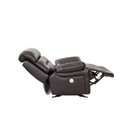 GUF 9442 Power Reclining Chair - Brown, Leather Air