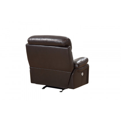 GUF 9442 Power Reclining Chair - Brown, Leather Air