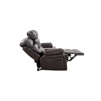 GUF 9442 Console Loveseat - Brown, Leather Air