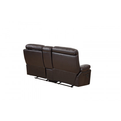 GUF 9442 Console Loveseat - Brown, Leather Air