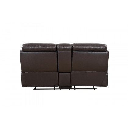 GUF 9442 Console Loveseat - Brown, Leather Air
