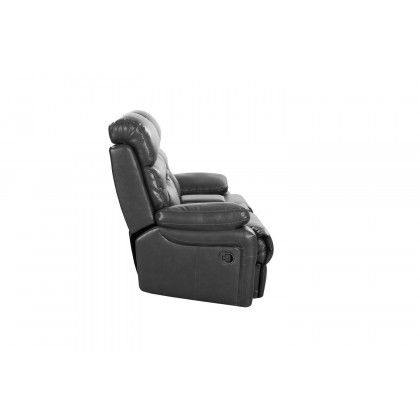 GUF 9442 Console Loveseat - Gray, Leather Air