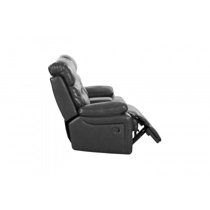 GUF 9442 Console Loveseat - Gray, Leather Air