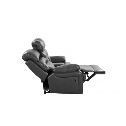 GUF 9442 Console Loveseat - Gray, Leather Air
