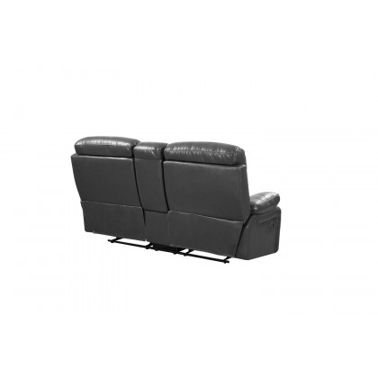GUF 9442 Console Loveseat - Gray, Leather Air