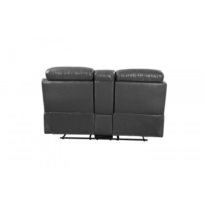 GUF 9442 Console Loveseat - Gray, Leather Air