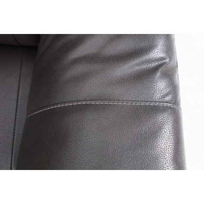 GUF 9443 Sectional - Dark Gray, Leather Air