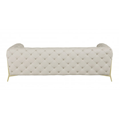 GUF 970 Sofa with 2 Chair Set - Beige, Genuine Leather