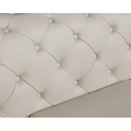 GUF 970 Sofa with 2 Chair Set - Beige, Genuine Leather