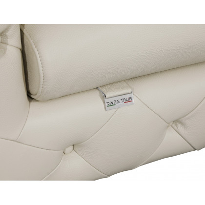 GUF 970 Sofa with 2 Chair Set - Beige, Genuine Leather