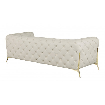 GUF 970 Sofa with 2 Chair Set - Beige, Genuine Leather