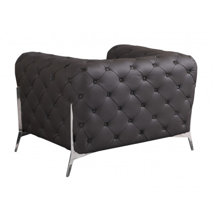 GUF 970 Sofa with 2 Chair Set - Brown, Genuine Leather