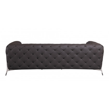 GUF 970 Sofa with 2 Chair Set - Brown, Genuine Leather