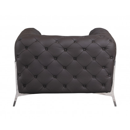 GUF 970 Sofa with 2 Chair Set - Brown, Genuine Leather
