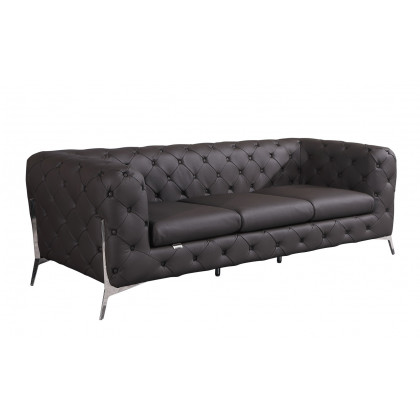 GUF 970 Sofa with 2 Chair Set - Brown, Genuine Leather