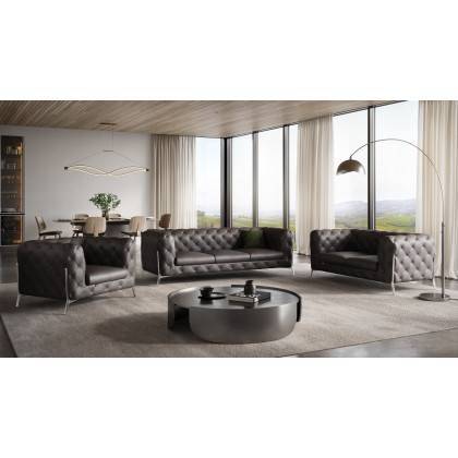GUF 970 Sofa Set - Brown, Genuine Italian Leather