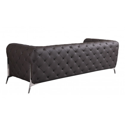 GUF 970 Sofa with 2 Chair Set - Brown, Genuine Leather
