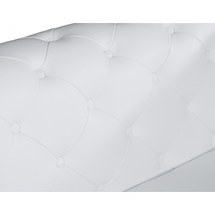 GUF 970 Sofa with 2 Chair Set - White, Genuine Leather