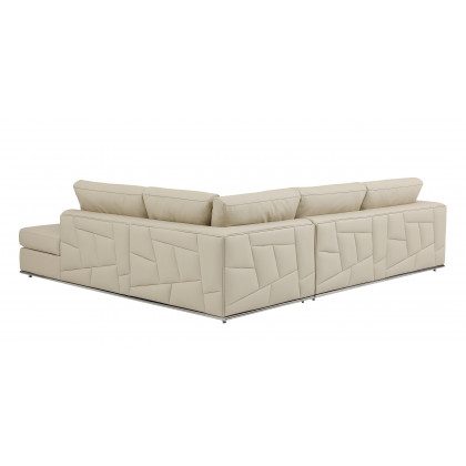 GUF 998 Right Facing Sectional Sofa - Beige, Genuine Italian Leather
