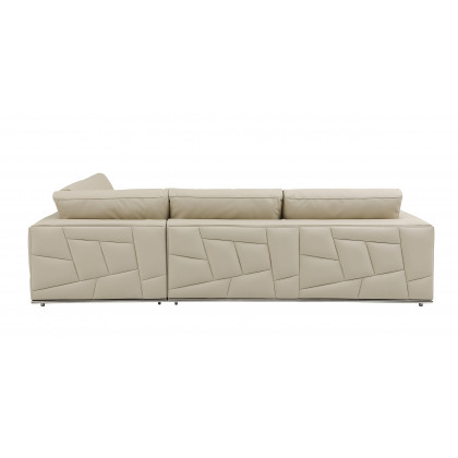 GUF 998 Right Facing Sectional Sofa - Beige, Genuine Italian Leather