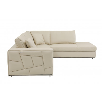 GUF 998 Right Facing Sectional Sofa - Beige, Genuine Italian Leather