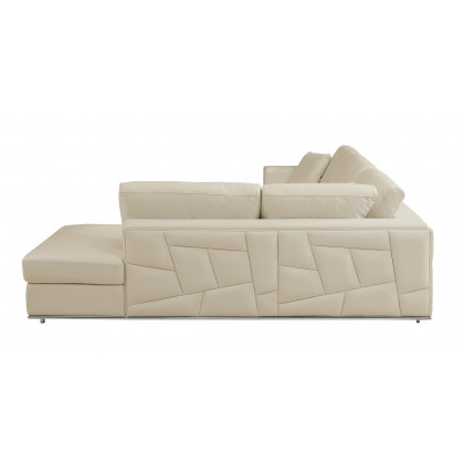 GUF 998 Right Facing Sectional Sofa - Beige, Genuine Italian Leather