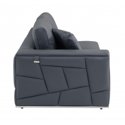 GUF 998 Right Facing Sectional Sofa - Dark Gray, Genuine Italian Leather