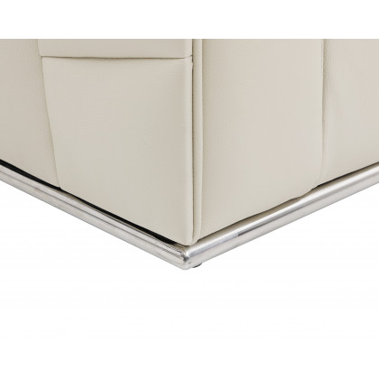 GUF 998 Right Facing Sectional Sofa - Beige, Genuine Italian Leather