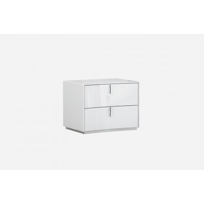 GUF Bellagio Queen Size Bedroom Set - White, 4 Pieces