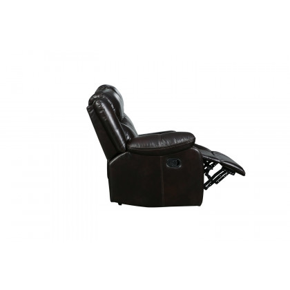 GUF 6967 Reclining Sectional - Brown, Leather Air
