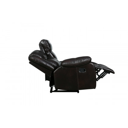 GUF 6967 Reclining Sectional - Brown, Leather Air
