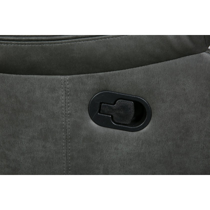 GUF 6967 Reclining Sectional - Gray, Leather Air