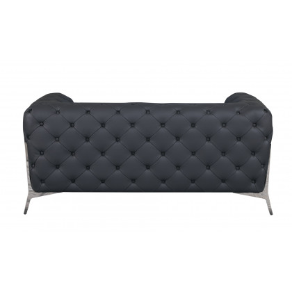 GUF 970 Loveseat - Dark Gray, Genuine Italian Leather