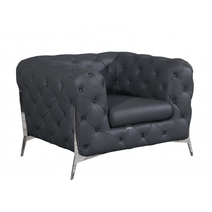 GUF 970 Sofa Set - Dark Gray, Genuine Italian Leather