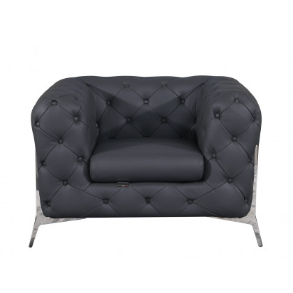 GUF 970 Sofa Set - Dark Gray, Genuine Italian Leather