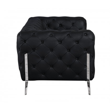 GUF 970 Sofa - Black, Genuine Italian Leather