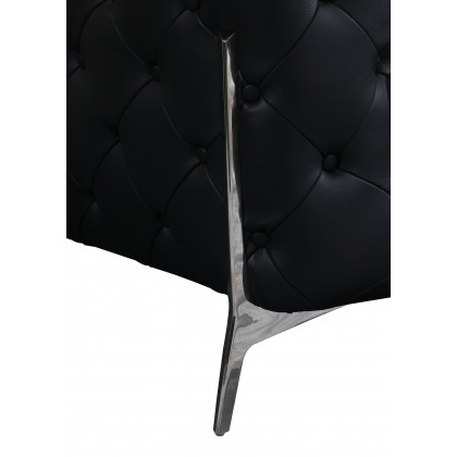 GUF 970 Armchair - Black, Genuine Italian Leather