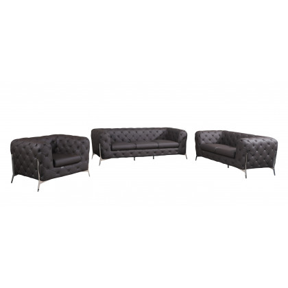 GUF 970 Sofa Set - Brown, Genuine Italian Leather
