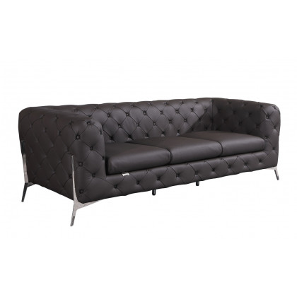 GUF 970 Sofa with Loveseat - Brown, Genuine Italian Leather