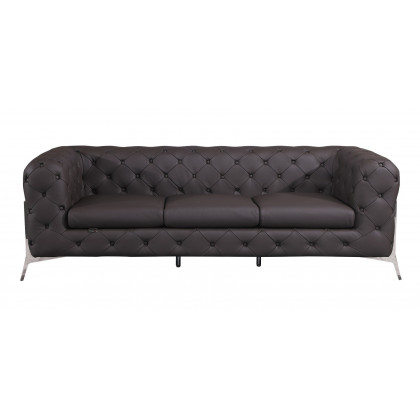 GUF 970 Sofa with Loveseat - Brown, Genuine Italian Leather