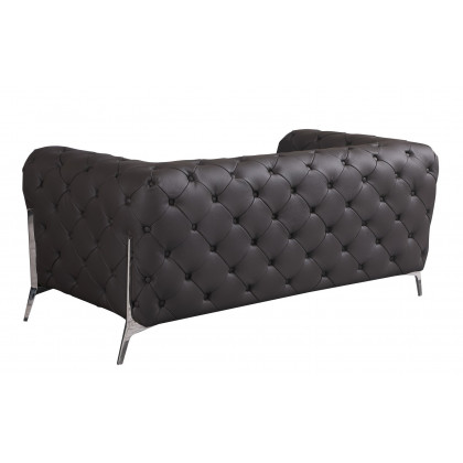 GUF 970 Sofa with Loveseat - Brown, Genuine Italian Leather