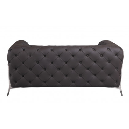 GUF 970 Sofa with Loveseat - Brown, Genuine Italian Leather