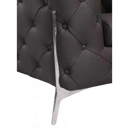 GUF 970 Armchair - Brown, Genuine Italian Leather