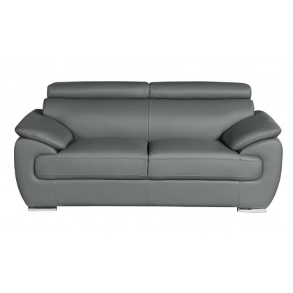 GUF 4571 Loveseat - Gray, Leather Match