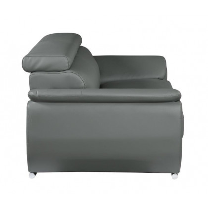 GUF 4571 Loveseat - Gray, Leather Match