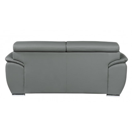 GUF 4571 Loveseat - Gray, Leather Match